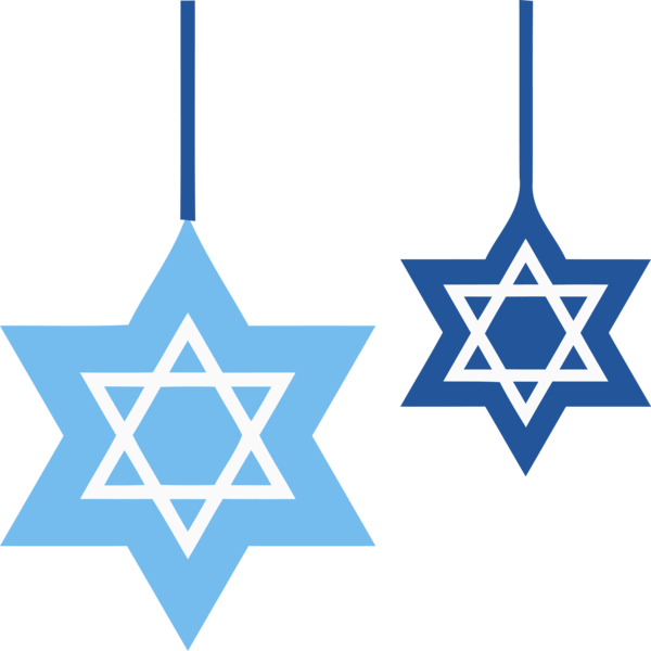 Transparent Hanukkah Line Electric blue Symmetry for Happy Hanukkah for Hanukkah