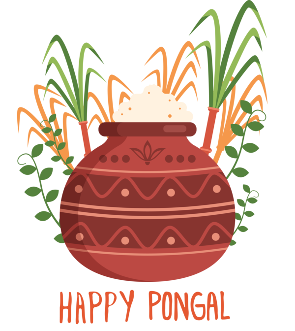 Transparent Pongal Plant Flowerpot for Thai Pongal for Pongal