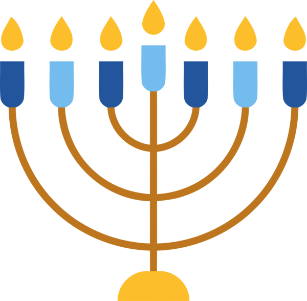 Transparent Hanukkah Menorah Hanukkah Line for Hanukkah Candle for Hanukkah
