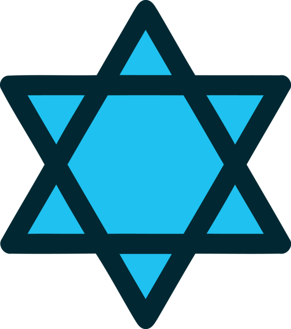Transparent Hanukkah Turquoise Triangle Electric blue for Happy Hanukkah for Hanukkah