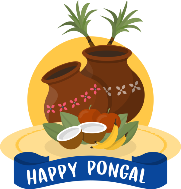 Transparent Pongal Pineapple Ananas Palm tree for Thai Pongal for Pongal
