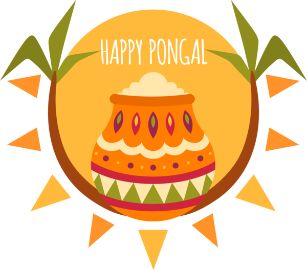 Transparent Pongal Logo for Thai Pongal for Pongal