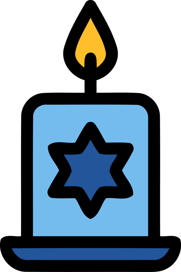 Transparent Hanukkah Electric blue Symbol for Happy Hanukkah for Hanukkah