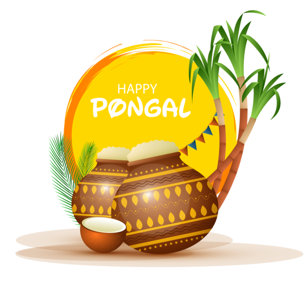 Transparent Pongal Natural foods Plant Logo for Thai Pongal for Pongal