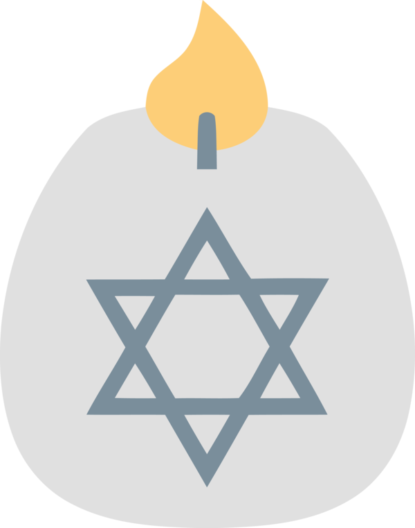 Transparent Hanukkah Triangle Symbol Logo for Happy Hanukkah for Hanukkah