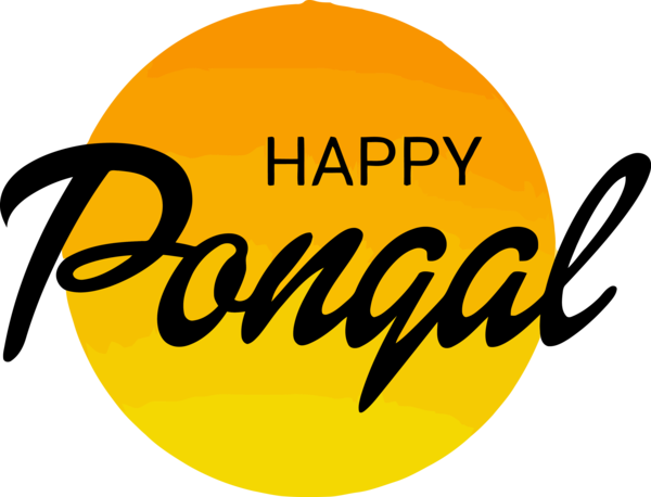 Transparent Pongal Yellow Text Font for Thai Pongal for Pongal