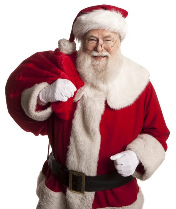 Transparent Santa Claus Christmas Get Santa Fur Clothing for Christmas