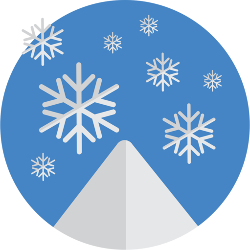 Transparent Snowflake Flat Design Snow Blue Cobalt Blue for Christmas