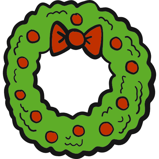 Transparent Christmas Day Drawing Wreath Leaf Circle for Christmas