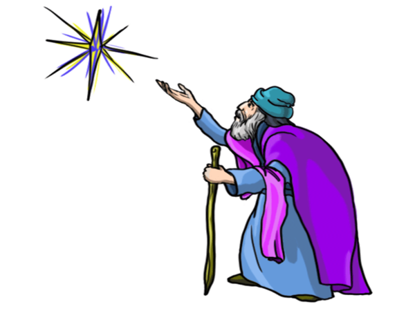 Transparent Biblical Magi Blog Child Jesus Purple Line for Christmas
