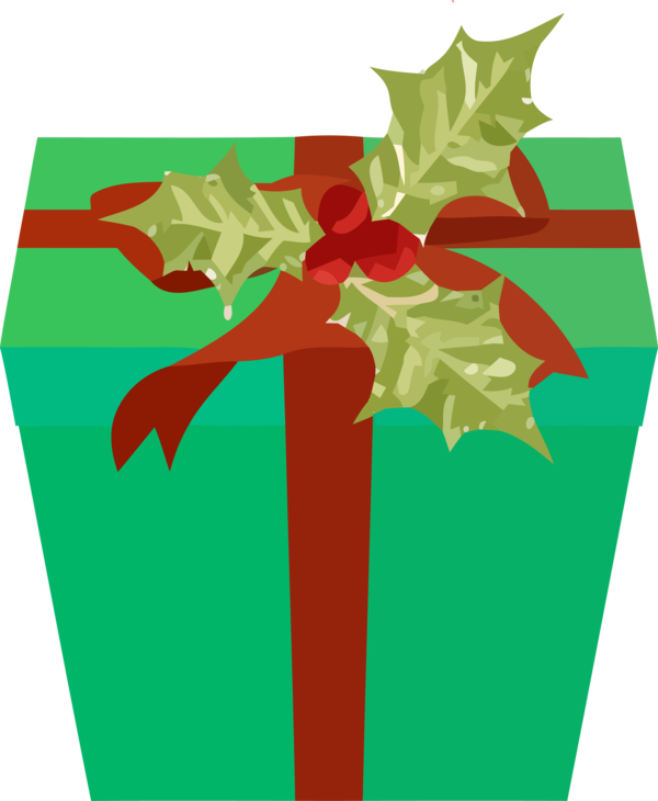Transparent Christmas Green Leaf Tree for Christmas Gift for Christmas