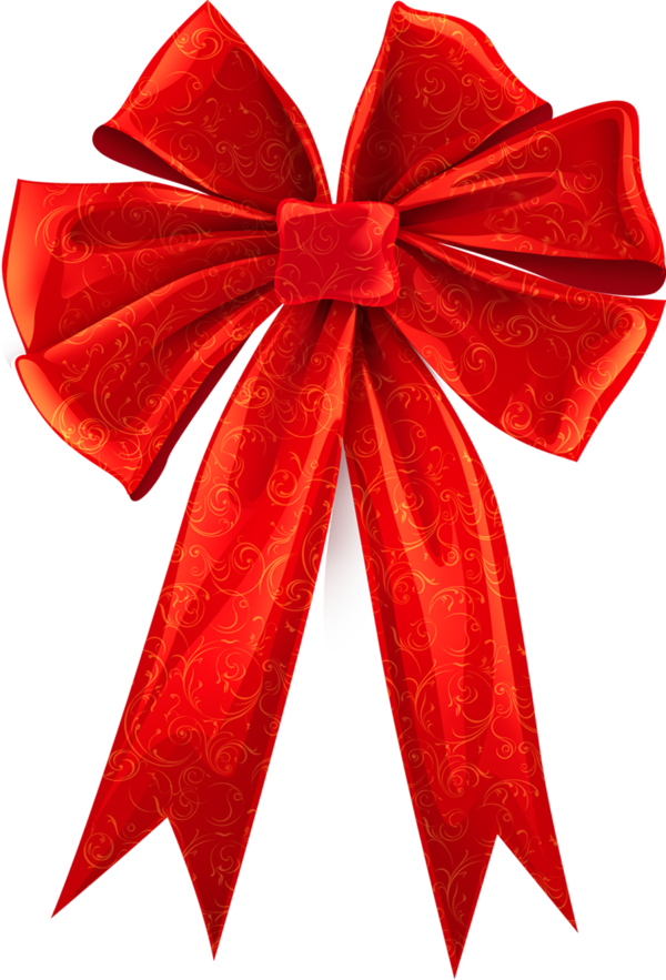 Transparent Christmas Day Ribbon Gift Red for Christmas