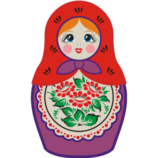 Transparent Matryoshka Doll Doll Coloring Book Christmas Ornament Food for Christmas