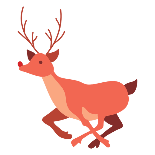 Transparent Reindeer Rudolph Christmas Day Deer for Christmas