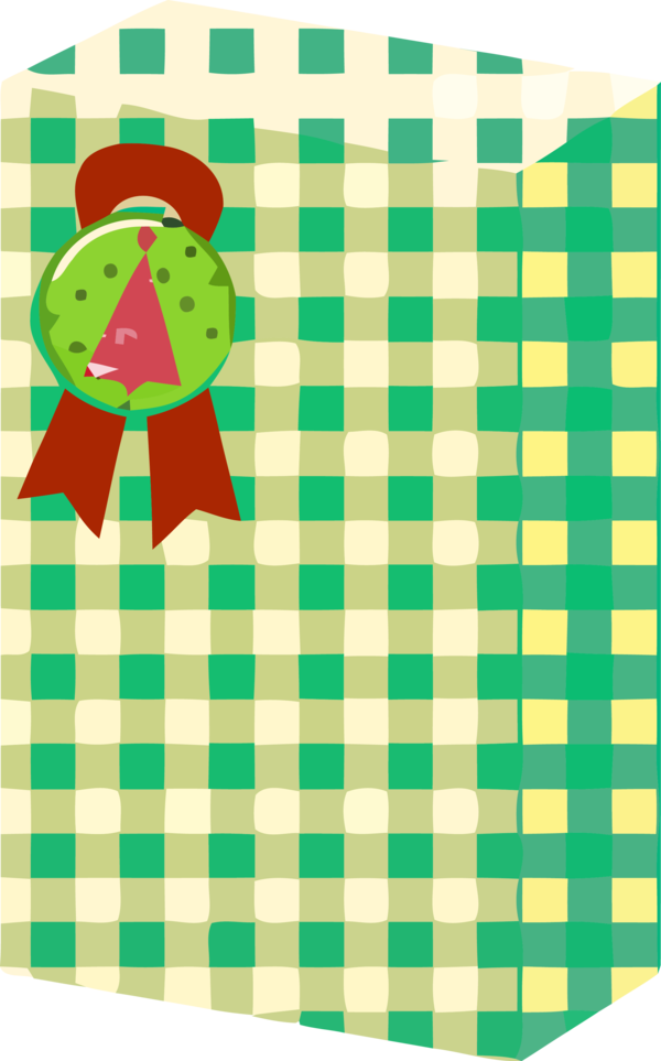 Transparent Christmas Green Textile Pattern for Christmas Gift for Christmas