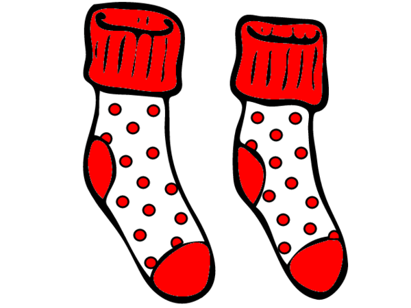 Transparent Sock Christmas Stockings Clothing Footwear Red for Christmas