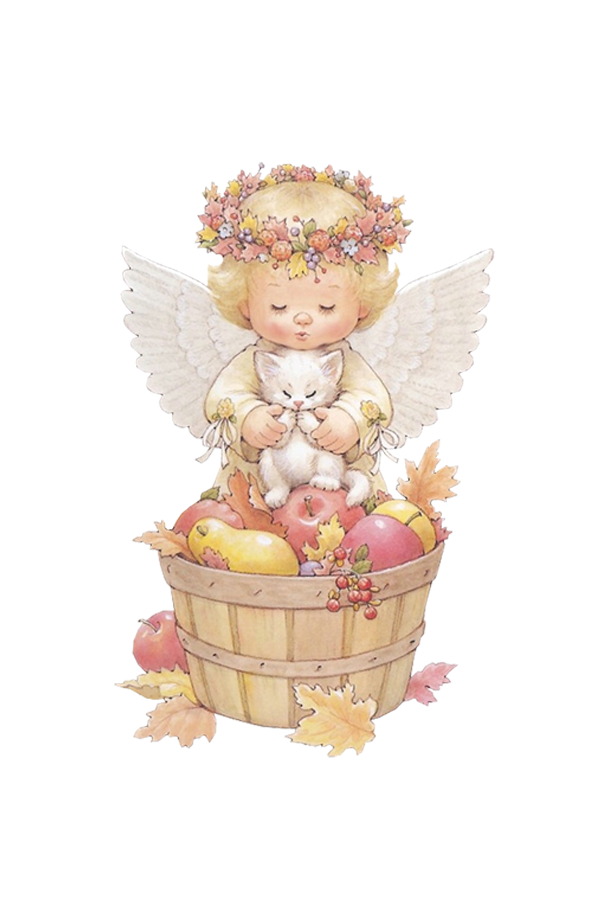 Transparent Holly Babes Christmas Angel Flowerpot for Christmas