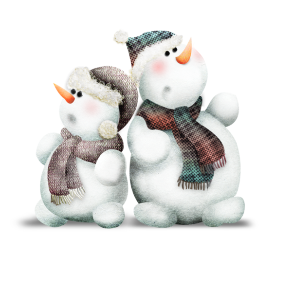 Transparent Blog Winter Snowman Stuffed Toy for Christmas
