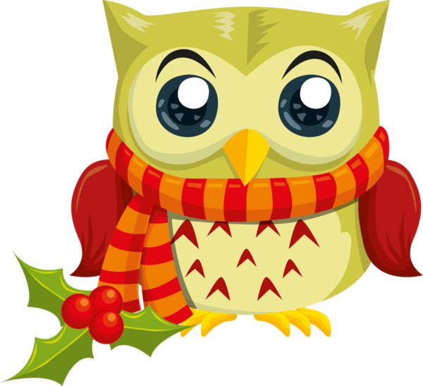 Transparent Owl Bird Little Owl for Christmas