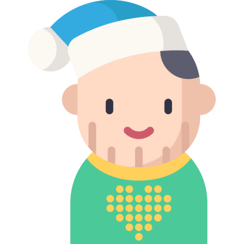 Transparent Avatar Character Christmas Facial Expression Nose for Christmas