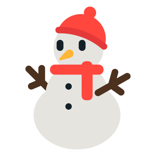 Transparent Snowman Snow Emoji Beak for Christmas