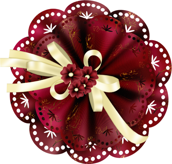 Transparent Diary Ribbon Flower Cut Flowers for Christmas