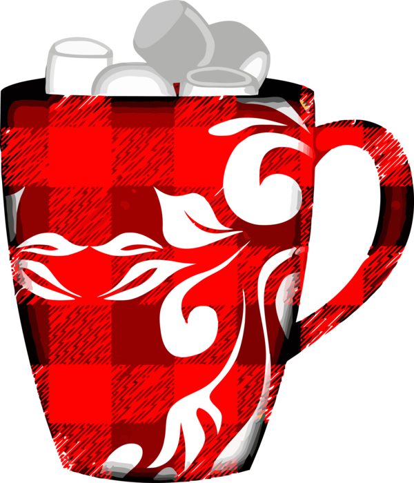 Transparent Christmas Red Mug Drinkware for Christmas Ornament for Christmas