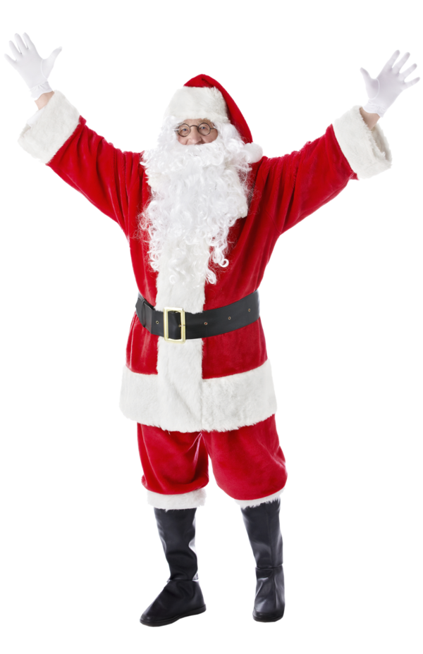 Transparent Santa Claus Christmas Dots Per Inch Costume for Christmas