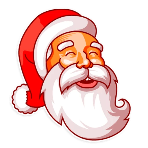 Transparent Emotion Rage Comic Anger Santa Claus Facial Expression for Christmas