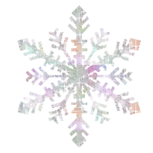 Transparent Snowflake Silhouette Stencil Purple Christmas Ornament for Christmas