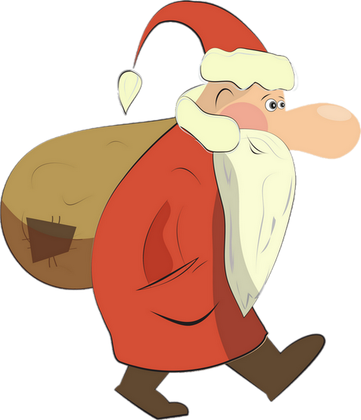 Transparent Santa Claus Christmas Petit Papa Noël Cartoon for Christmas