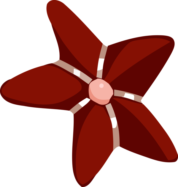 Transparent Christmas Red Maroon Propeller for Christmas Star for Christmas