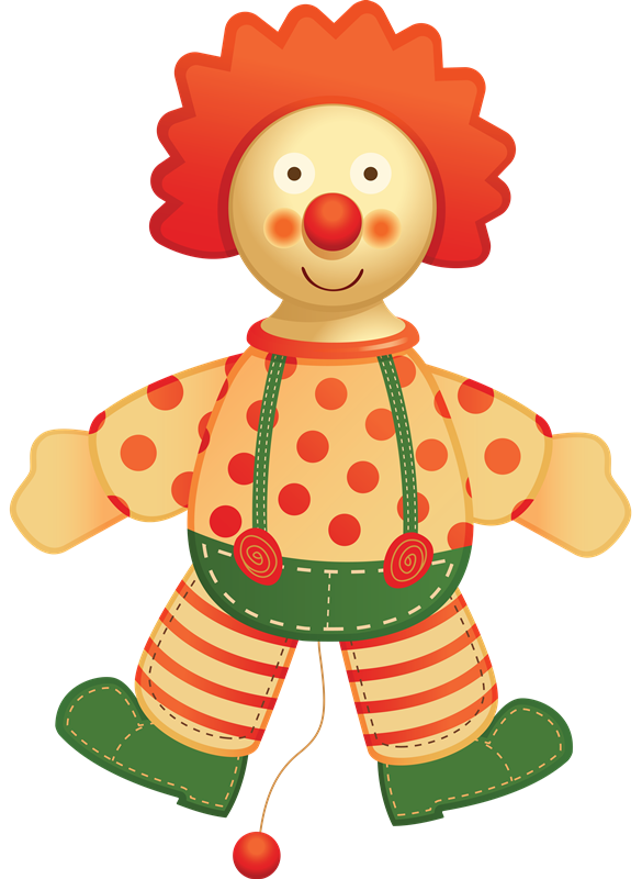Transparent Clown Circus Toy for Christmas