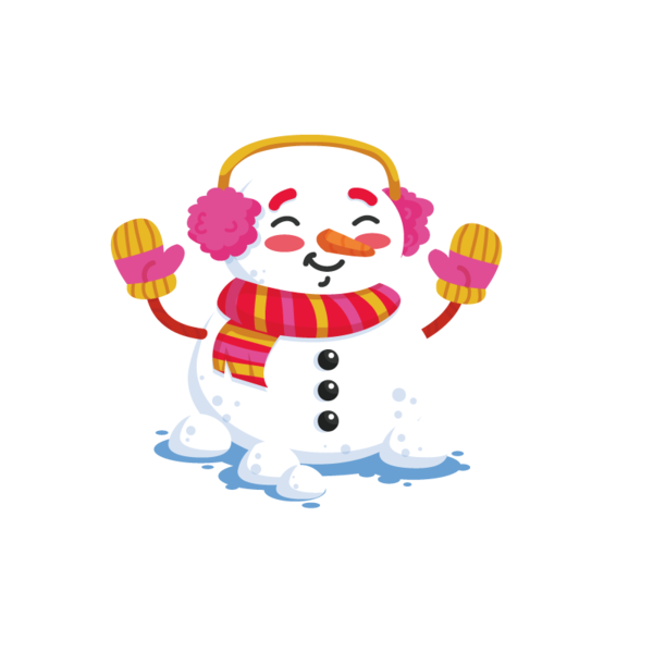 Transparent Snowman Smile Winter Material Baby Toys for Christmas