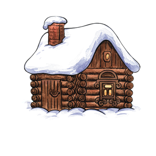 Transparent Clip Art Christmas Cottage Drawing Home Log Cabin for Christmas