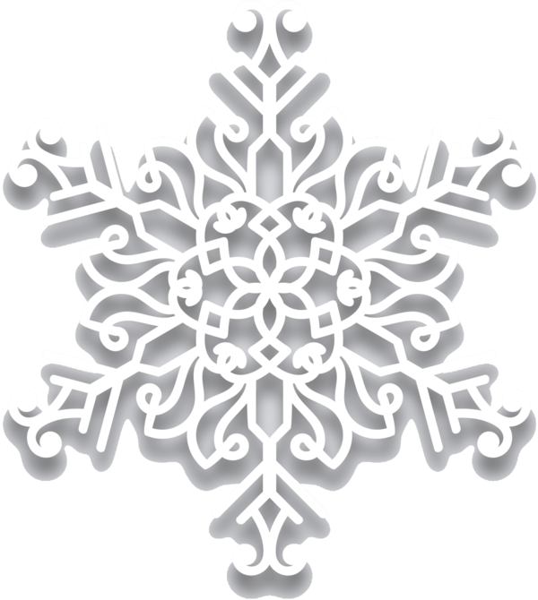 Transparent Snowflake Ornament Snow Leaf for Christmas