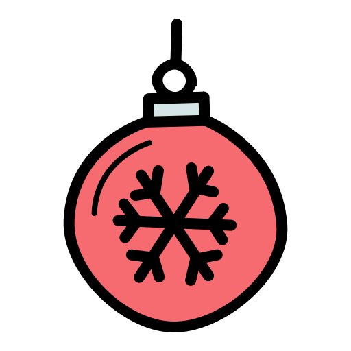 Transparent Snowflake Cold Air Conditioning Line Symbol for Christmas