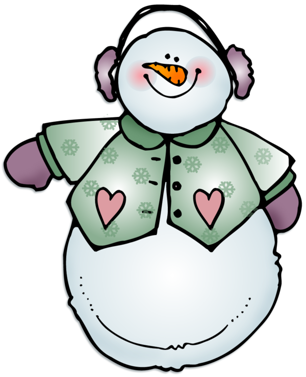 Transparent Snowman Winter Drawing White for Christmas