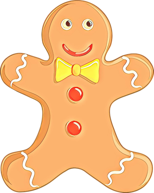 Transparent Gingerbread Man Gingerbread Biscuits Cartoon for Christmas