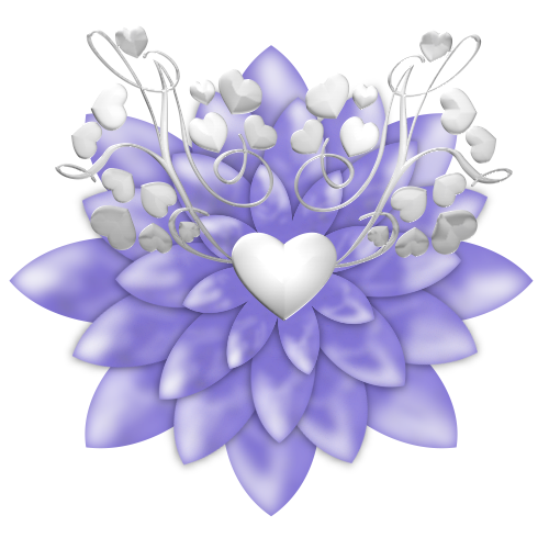 Transparent Cut Flowers Petal Floral Design Flower Blue for Valentines Day