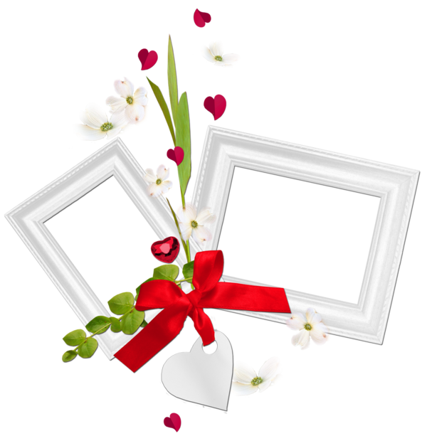 Transparent Floral Design Wedding Cut Flowers Picture Frame Heart for Valentines Day