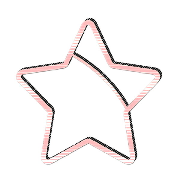 Transparent Line Angle Triangle Pink for Christmas