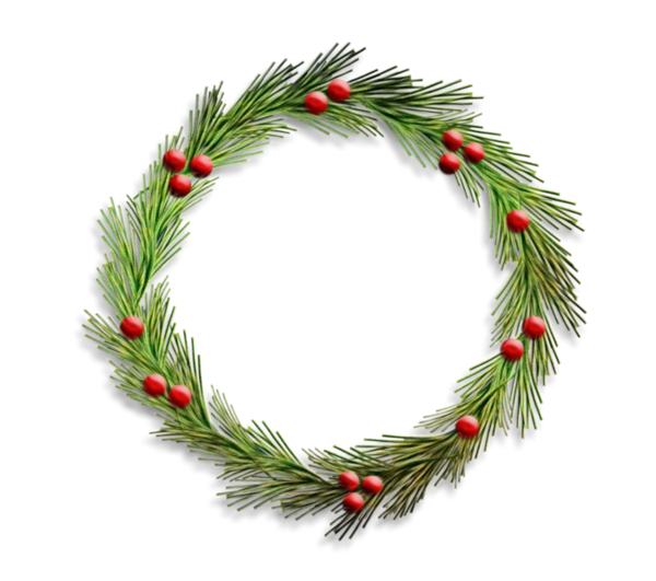 Transparent Wreath Christmas Day Christmas Ornament Christmas Decoration Oregon Pine for Christmas