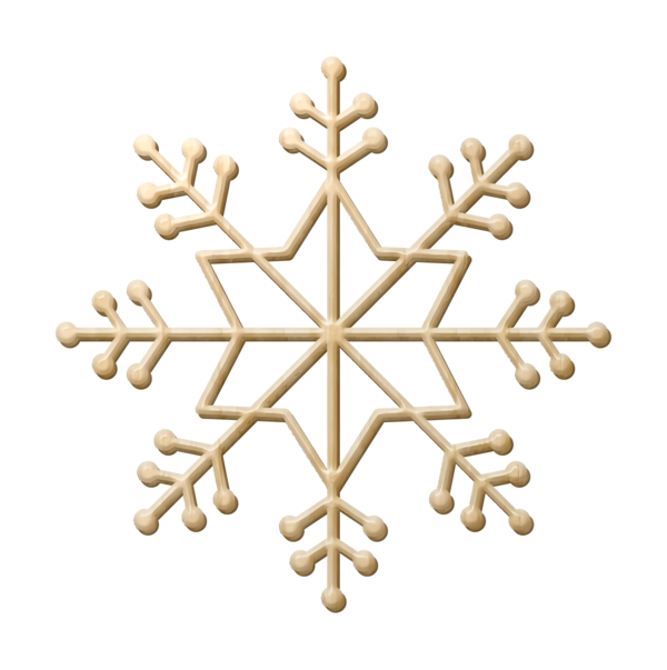 Transparent Snowflake for Christmas