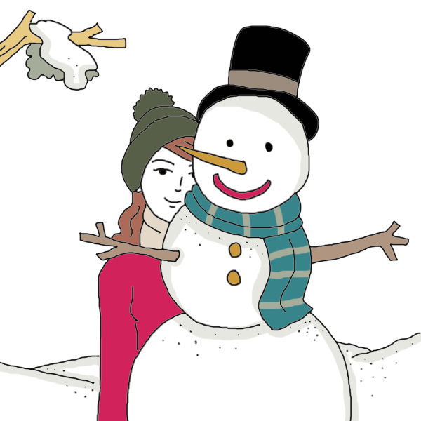 Transparent Snowman Snow Drawing Cartoon for Christmas