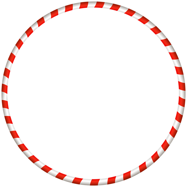 Transparent Candy Cane Borders And Frames Christmas Line Circle for Christmas
