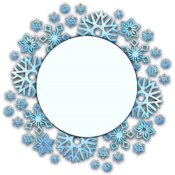 Transparent Snowflake Christmas Day Drawing Aqua Blue for Christmas