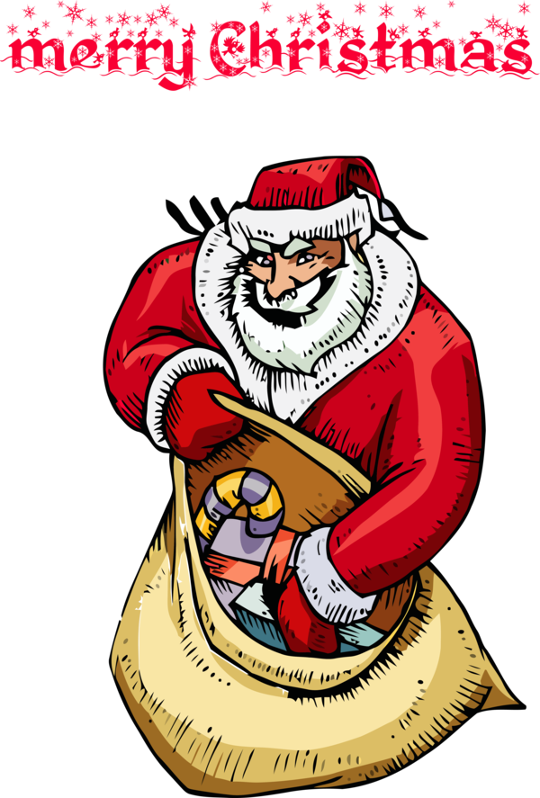 Transparent Christmas Cartoon Santa claus for Santa for Christmas