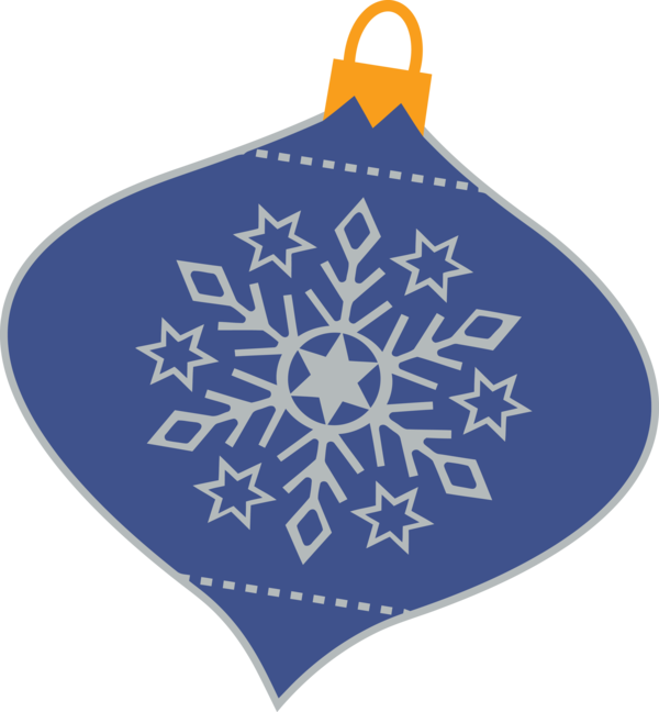 Transparent Christmas Cobalt blue Ornament Snowflake for Christmas Ornament for Christmas