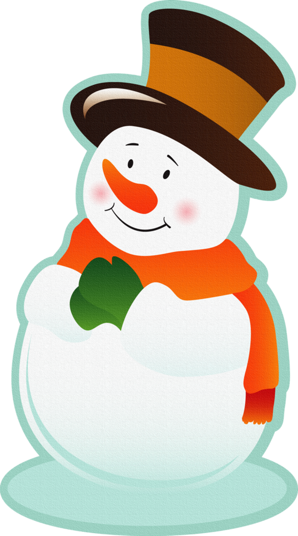 Transparent Snowman Christmas Day Greeting Note Cards Cartoon for Christmas